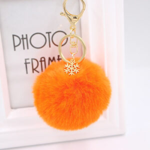 Orange / Gold key chain
