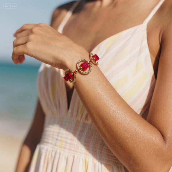 O1CN01kdYZjM29tJ7jLFOZJ_2559898125-0-cib Wholesale Fashion Handwoven Red Rope Square Crystal Bracelet