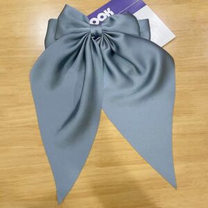 Lake blue-scarf bow