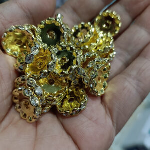 802 golden white diamond / Hole in the middle