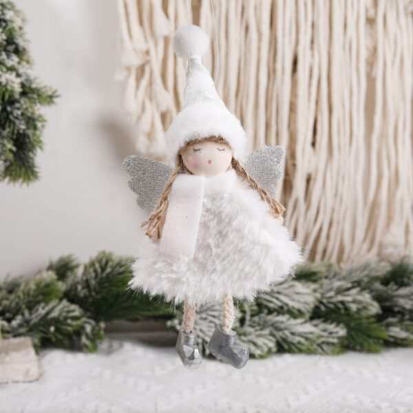 Wholesale Christmas Fabric Jacquard Hats, Angel Baby Decorative Pendants