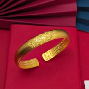 [lotus heart sutra plated with sand gold and thickened]