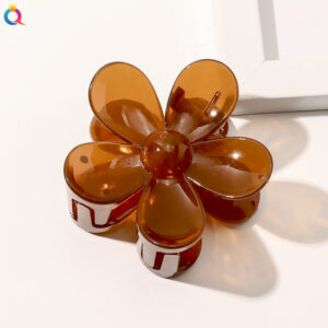 Transparent Jelly Hairpin-Flower Coffee / Factory direct sales