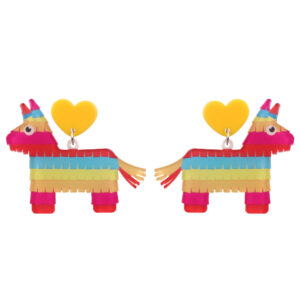 Wholesale Fashion Dragonfly Heart Rainbow Horse Acrylic Earrings