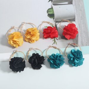 Wholesale Art Flower Multi-layered Earrings