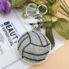 Wholesale Creative Gift Hot Rings Hot Drawing Diamond encrusted Volleyball Keyc