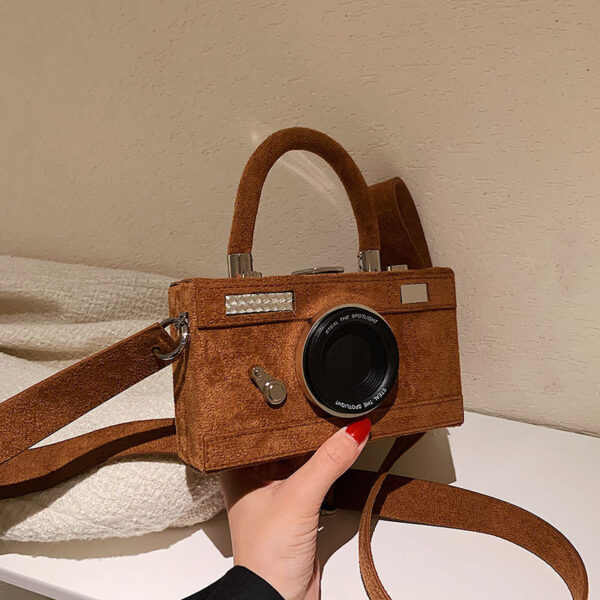 Wholesale PU Suede Camera Bag