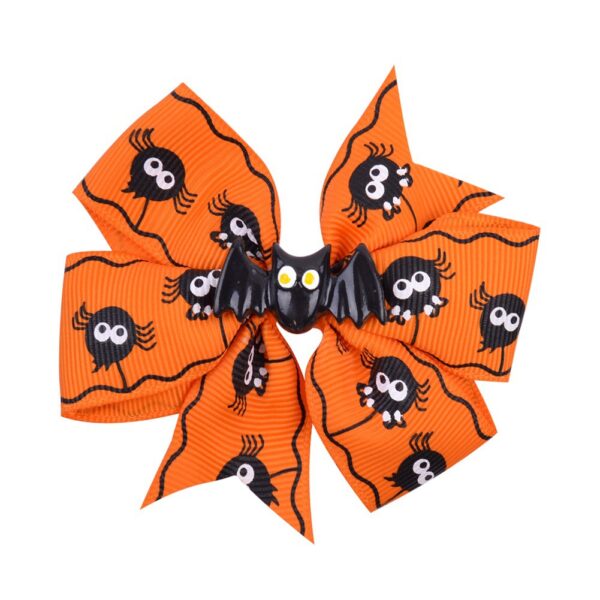 Wholesale Halloween Dress Up Bat Ghost Fabric Kids Hair Clips