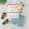 Wholesale Cotton Sports Casual Shorts Set