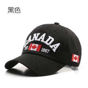 cotton black / Canadian baseball cap (55-60cm)