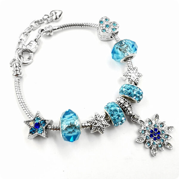 Wholesale DIY Christmas Heart Snake Bone Chain Bracelet