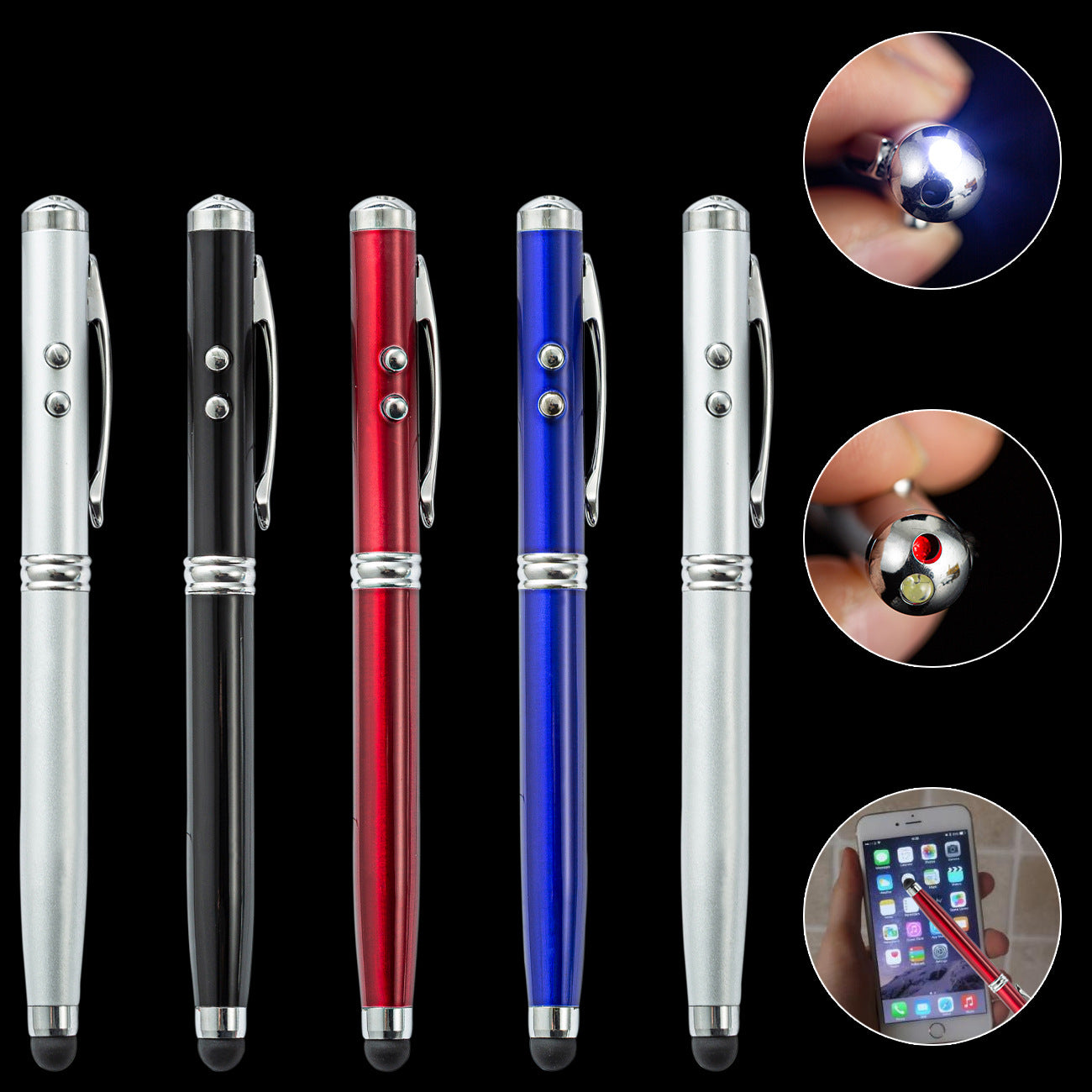 Wholesale LED Metal Touch Screen Ballint Pen