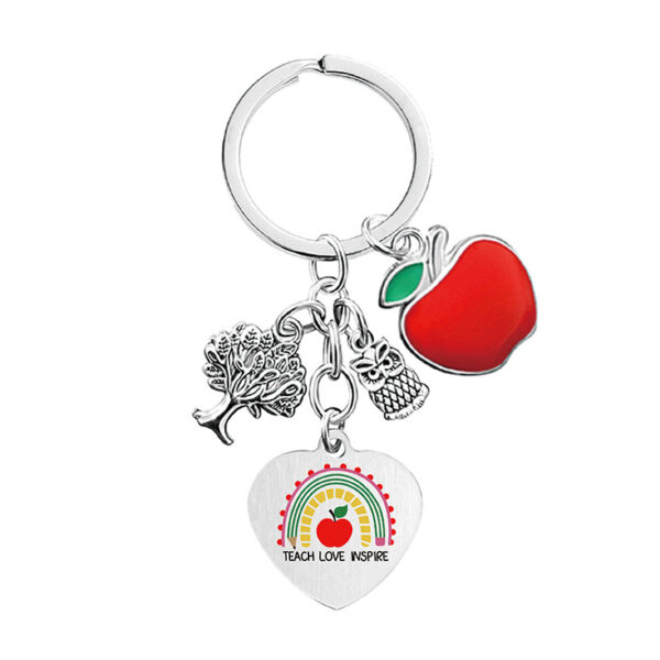 Wholesale Thanksgiving Teacher's Day Metal Keychains