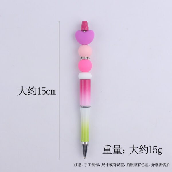 Wholesale Cartoon Love Silicone Handmade Bead Pen