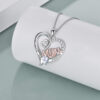 Wholesale Mother's Day Heart-shaped Mom Double Heart-shaped Letter Alloy Pendant