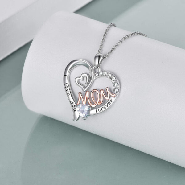 Wholesale Mother's Day Heart-shaped Mom Double Heart-shaped Letter Alloy Pendant