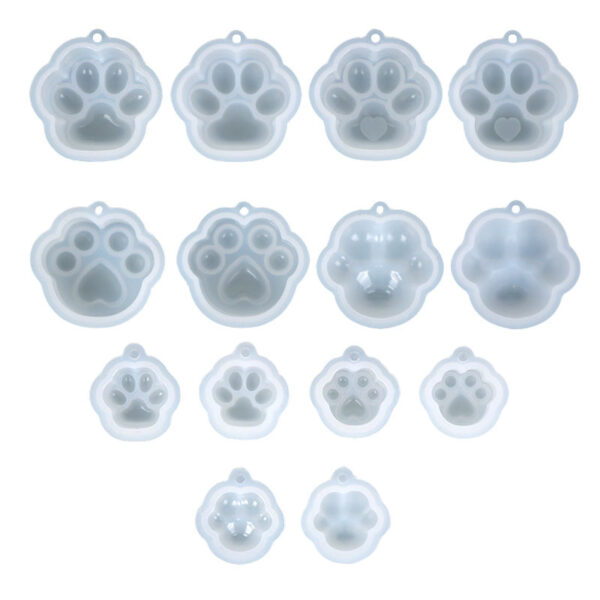 Wholesale  DIY Mini Dog Paw Silicone Mold