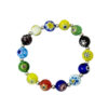 O1CN01kqXFIs1jWF3GGyGpI_2864374555-0-cib Wholesale 8mm Thousand Flower Glazed Beads Mixed Color Stretch Bracelet