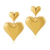 O1CN01ktJvIC1EhSWZa7MQ5_2210915660383-0-cib Wholesale Three-dimensional Love High-grade Metallic Gold-plated Earrings