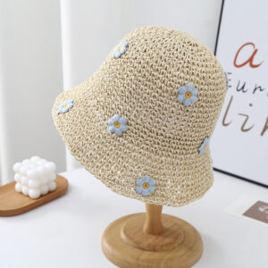 beige blue flower / All yards