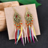 Wholesale Vintage Slender Feather Earrings