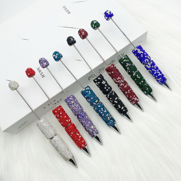O1CN01kvxd2R1WH2vY4cJ7a_2215718862762-0-cib Wholesale DIY Heavy-duty Full Diamond Handmade Diamond AB Color Diamond Ballpoint Pen