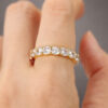 Wholesale Copper Full Diamond Round Ring