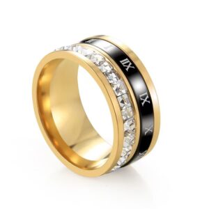 12-d-1 golden square diamond with roman characters / No. 9