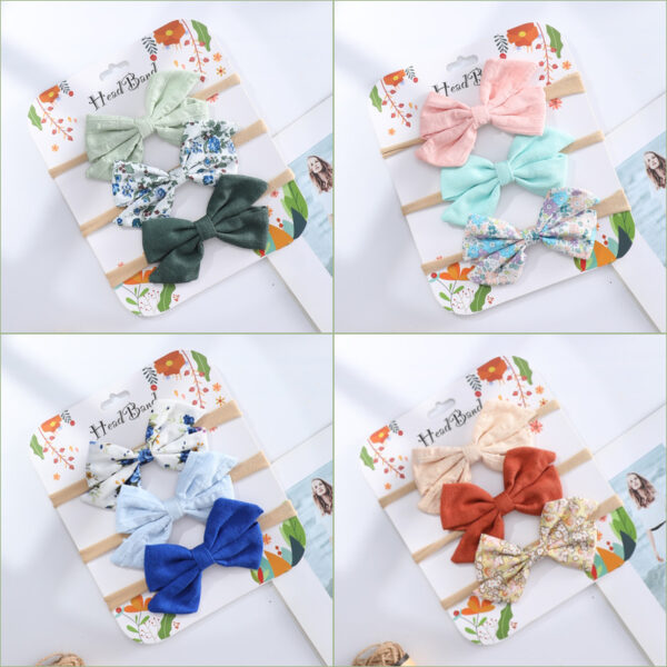 Wholesale Children's Bow Hair Tie Fabric