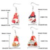 Wholesale Cartoon Resin Santa Claus Candy House Earrings