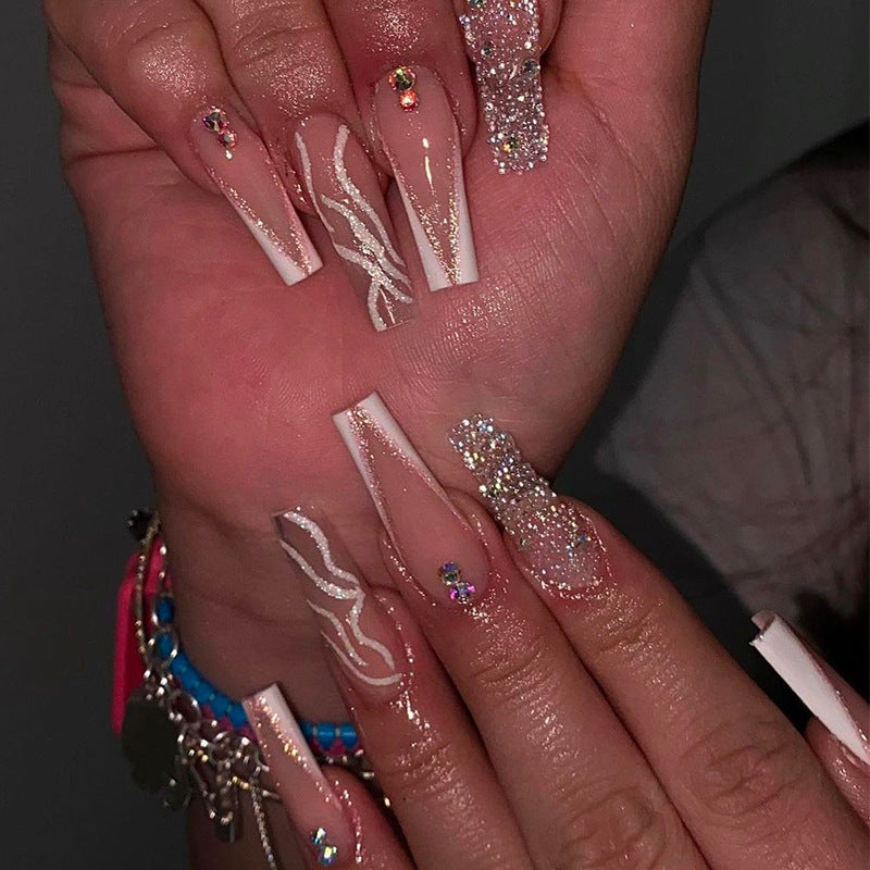 Wholesale Colorful Diamond Plastic Manicure Chips