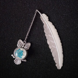 (silver feather + owl)