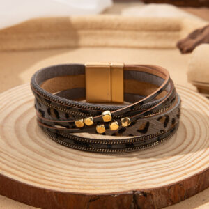 Gray / pu leather/alloy