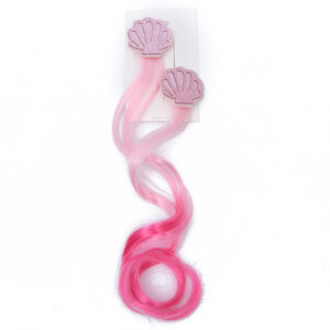 Shell curls (pink gradient pair)