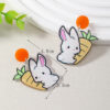 Wholesale Easter Cartoon Bunny Carrot Acrylic Earrings