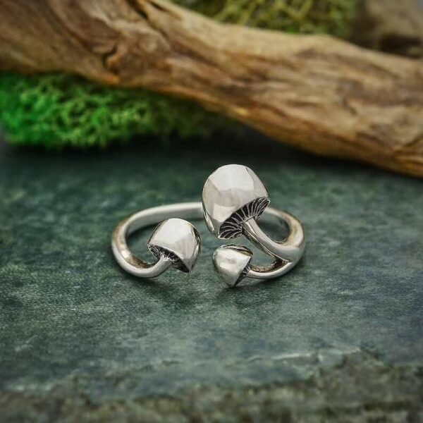 Wholesale Alloy Open Mushroom Rings