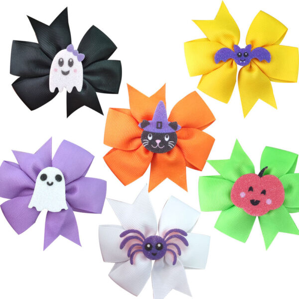 O1CN01l6HZPC1DcapFZL4ma__2200558480237-0-cib Wholesale Halloween Solid Color Bow Hairpin