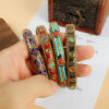 Wholesale Tibetan Nepalese Vintage Brass Bracelet with Turquoise