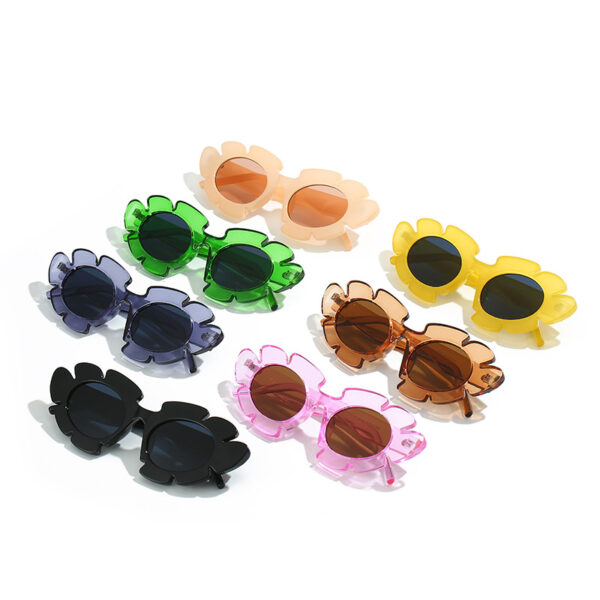 Wholesale Jelly Color Chrysanthemum PC Sunglasses