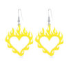 Wholesale Halloween Heart Flame Acrylic Earrings