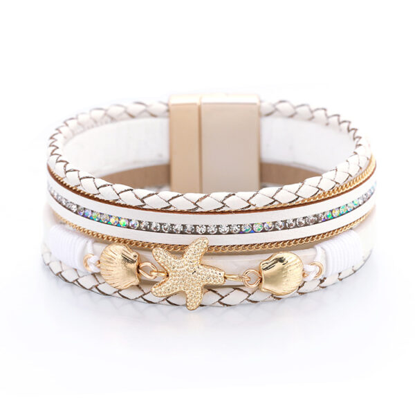 O1CN01lAMaai2JGxkWFjnsJ_1871609395-0-cib Wholesale Ethnic Style Holiday Style Small Starfish Inlaid with Colorful Diamond Bracelets