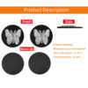 Wholesale Butterfly Diamond  PU Car Tea Coaster