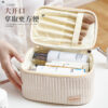 O1CN01lC8Cof2JbZdmG0Y2J_2139429440-0-cib Wholesale PU Portable Storage Solid Color Portable Wash and Makeup Bags