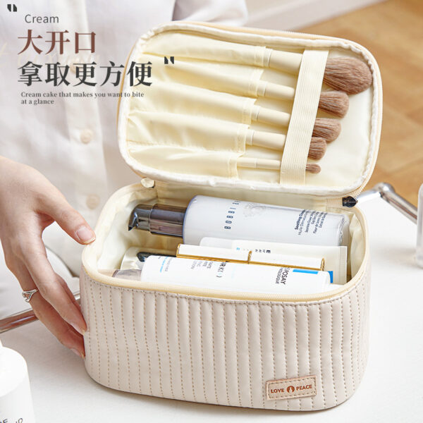 O1CN01lC8Cof2JbZdmG0Y2J_2139429440-0-cib Wholesale PU Portable Storage Solid Color Portable Wash and Makeup Bags