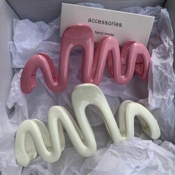 O1CN01lCWePB1oPR86Twbj2_2211894625217-0-cib Wholesale Dopamine Wavy Line Hair Clips