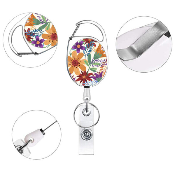 O1CN01lE9E9k1DSyKyNCxYx_971130216-0-cib Wholesale Badge Reels ABS Butterfly Card Holder Retractable Keychain