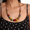 Wholesale Ceramic Gravel Colored Necklaces