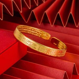 Heart sutra lotus plated gold thickened]