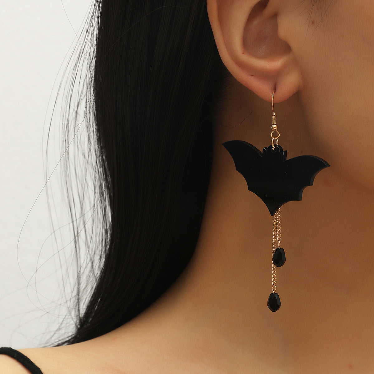 Wholesale Bats Black Diy Acrylic Earrings
