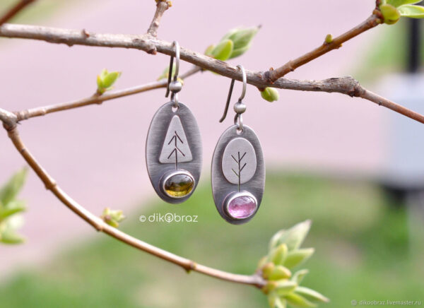 Wholesale Bohemian Moonstone Ethnic Alloy Earrings